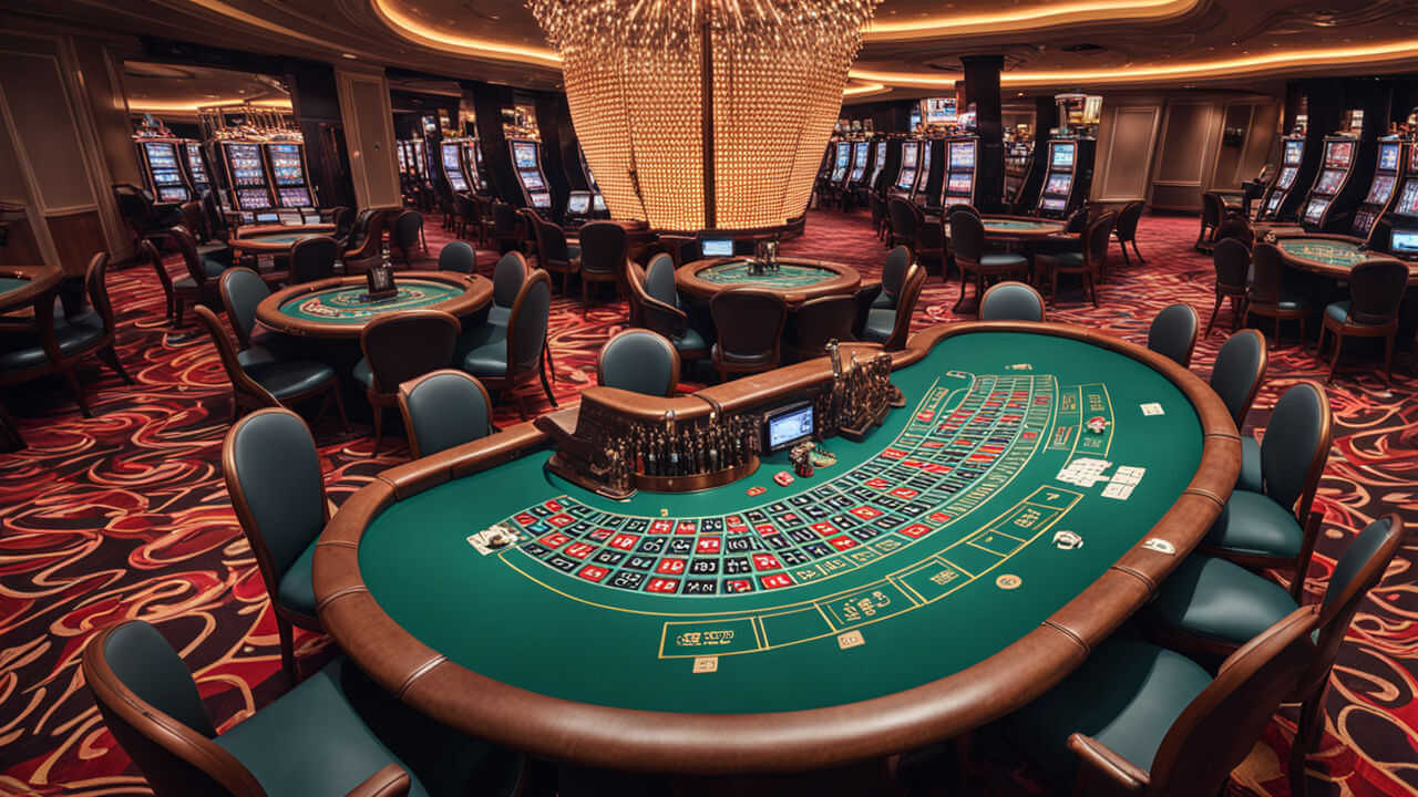 Casino equipment setup